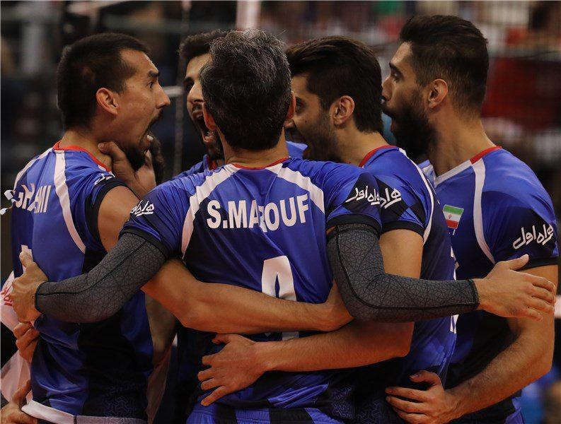 پیروزی والیبال ایران مقابل کوبا