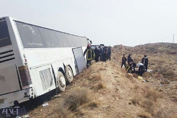 تصادف اتوبوس در مشگین شهر با یک کشته و ۲۷ مصدوم