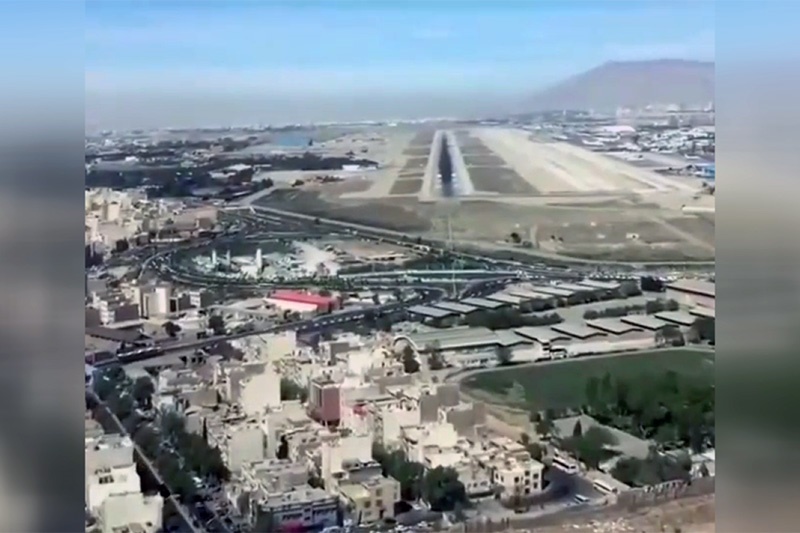 فیلم | لحظه فرود در فرودگاه مهرآباد از نگاه خلبان