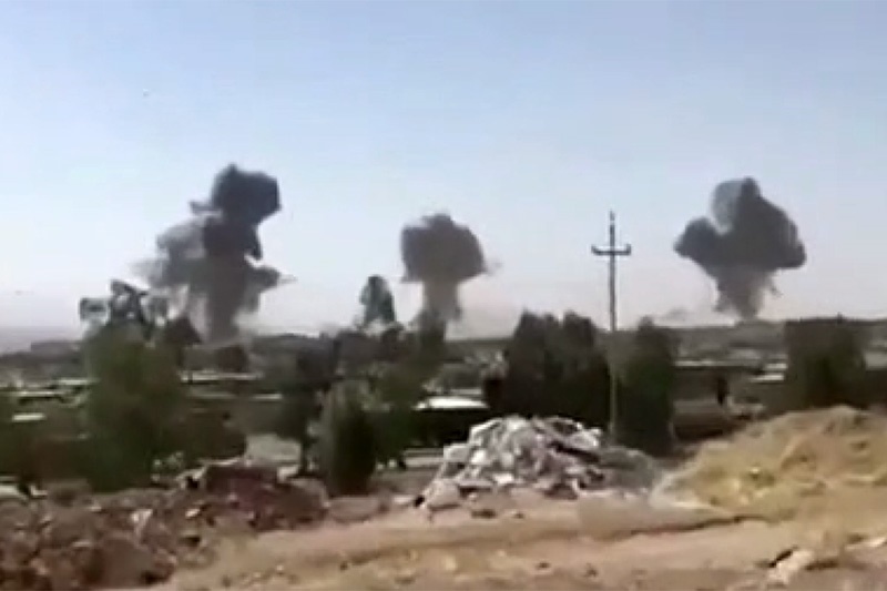 فیلم | حمله موشکی سپاه پاسداران به کردستان عراق