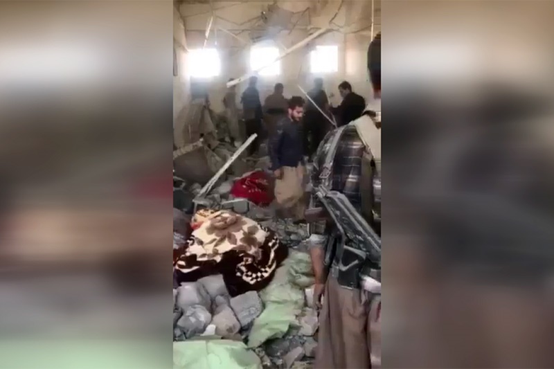 فیلم | مقر تروریست‌های کردستان پس از انهدام توسط پهبادهای ایران